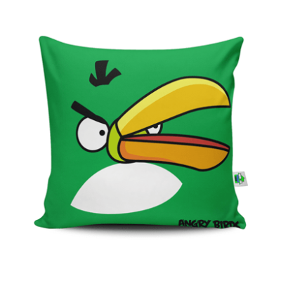 Detalhes do produto Almofada Angry Birds verde