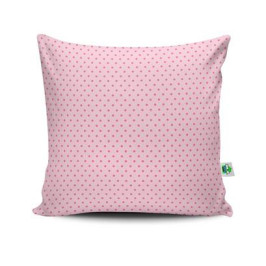 Almofada decorativa rosa e mini petit poa rosa - Foto 1