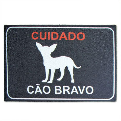 Detalhes do produto Capacho Cão Bravo